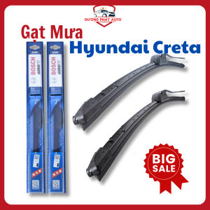 Gạt Mưa Ô Tô - Gạt Mưa Bosch Chính Hãng Loại Thân Mềm Không Xương Cao Cấp Gạt Siêu Sạch dánh cho xe Creta đời 2022 2023 SIZE 26-16