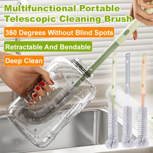 แปรงทําความสะอาด ล้างทําความสะอาดได้ สากลโค้งงอ แปรงถ้วย ฟรียืดไสลด์ แบบพกพา กันลื่น แข็งแรงและทนทาน