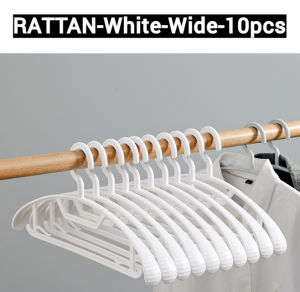 RATTAN Non-Slip Multi Clothes Hanger 20Pcs Set