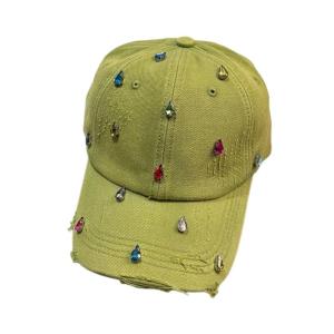 Personality Styles Hat Hiphop Fashion Hat Sparkling Embellished Hat Wide Border for Women and men