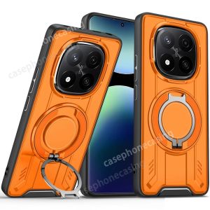 Casing For Redmi Note 14 Pro + Note14 Proplus 14Pro 5G 4G 2025 Phone Case Magnetic Shockproof Armor Protection Ring Stand Back Cover