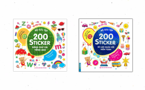 Sách-Combo2c-Bộ sưu tập 200 sticker-Bảng chữ cái tiếng Anh + Bé làm quen với môn Toán