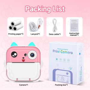 Kids Camera Instant Print 1080p Digital Camera For Kids With Gift Photo video mobile phone connection APP 可打印相机