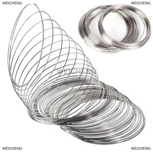 [COD] WEICHENG 100PCS Set Loops Stainless Steel Memory Wire Bracelet Bangle Jewelry Crafts Making