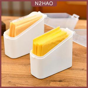 N2HAO  Pho mát thủ môn trường hợp kín thực phẩm lưu trữ container với nắp công suất lớn Slice pho mát chủ frige mùi trong suốt tổ chức