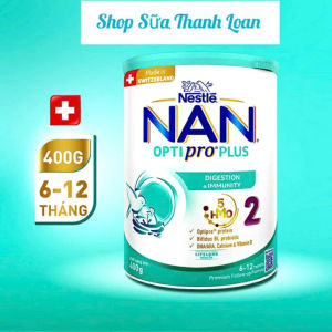 (HSD T2-2027) (Mẫu Mới) Sữa Bột Nestle NAN OPTIPRO PLUS 2 - Hộp 400g.