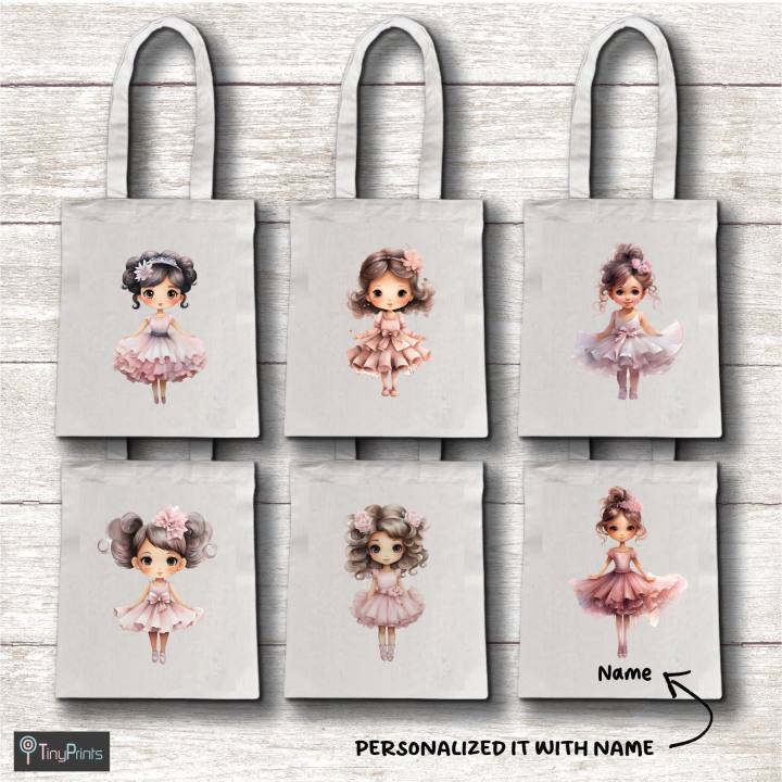 TinyPrints Tote Bag Ballerina Baby Girl (10x12) | Lazada PH