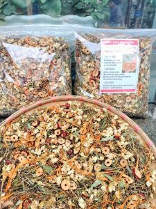 Trà sơn mật hồng sâm táo đỏ sapa loại 1 1kg mix hoa nhài cỏ ngọt hoa táo đỏ thái lát. Trà sâm mật sam hồng thượng hạng
