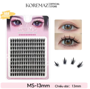 DIY Bulu Mata Palsu Korea Natural Alami KOREMAZ 10 Baris Dengan Lem + Pinset Tebal Halus 10-13mm Alami Untuk Pemula Mudah Dipasang Bulu Mata Tanam ALAMI TEBAL HALUS