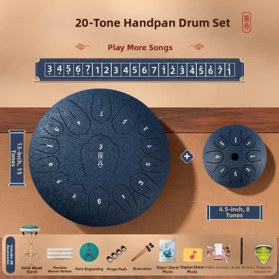Beginner Friendly Professional Level 15 Tone Empty Drum Instrument Color Sound CEGA Brand Flute Style Percussion Instrument