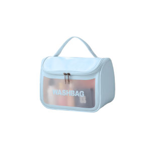 FR-T52 Tas Kosmetik Washbag Transparan Portable Multifungsi / Tas Make Up Transparan Waterproof
