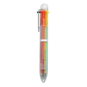 6in1 Multi Colour Ball Pen for Kids Goodies Bag Birthday Pack Gift