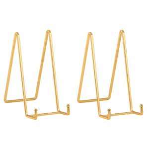 2 ชิ้น ขาตั้งโลหะ สําหรับตั้งโชว์รูปภาพ 7.5*15cm ขาตั้งจาน กรอบโลหะ สําหรับตั้งโชว์รูปภาพ ตกแต่งโต๊ะ