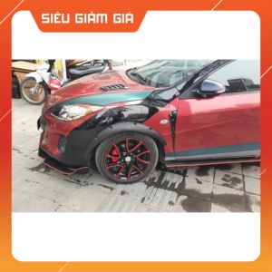 Cản Trước Thể Thao Nhựa ABS Cao Cấp Chống Va Đập Tốt Phía Dưới Có Gân Tăng Cứng Dành Cho Mazda3s Hàng Cao Cấp