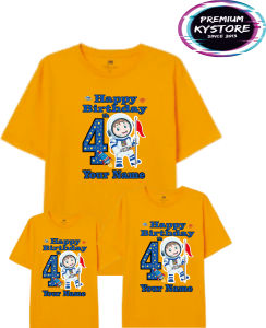 Kaos Ulang Tahun Motif Astronot Couple Family