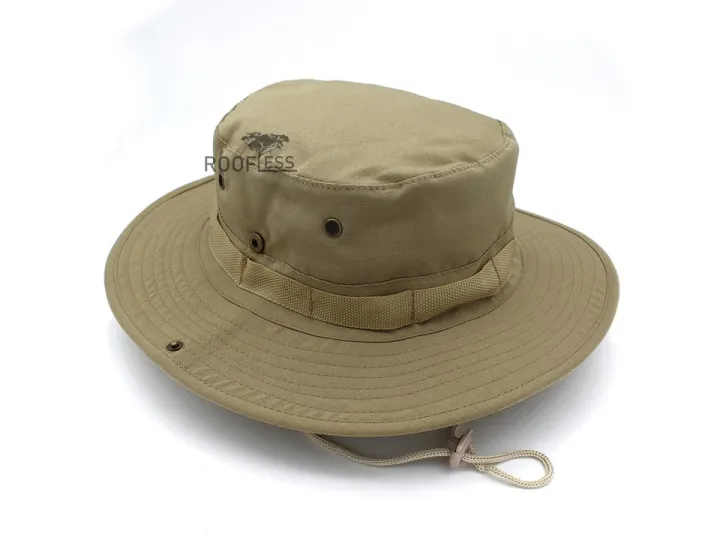 ROOFLESS%20Hiking%20Fishing%20Fisherman%20Jungle%20Sun%20Boonie%20Hat%20Bucket%20Topi%20Camping%20Hutan%20-%20Image%209
