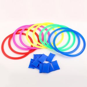 Mainan Jingkat Pincang Hopscotch Mainan Indoor & Outdoor Jumping Ring Agility Ring Anak Mainan Lompat