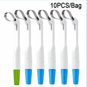 10Pcs Dental Matrix Band Matrice Adjustable Ring Stainless Steel 4.5/6mm Pre Formed Standard Curved Molar Premolar Dentist Tools