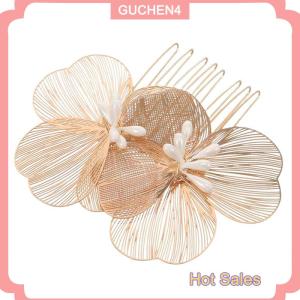 GUCHEN4🎀 Phong Cách Cổ Hoa Tóc Clip Cho Phụ Nữ Cô Gái Đám Cưới Phụ Kiện Tóc Cô Dâu Đám Cưới Tóc Lược Phù Dâu Mũ sắt Quà Tặng