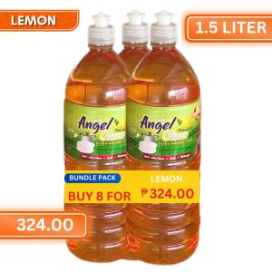 ANGEL CLEAN DISHWASHING LIQUID PER BOX OF 1.5 LITER (8PCS) - LEMON