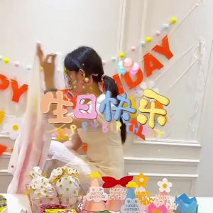 Happy Birthday Party Backdrop Boys Girls Scene Decoration Supplies Hanging Cloth 18 Coming-of-Age Ceremony Decoration