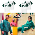 [LXYH-COSER KING] Korean television Squid game jacket T-shirt sportswear cosplay anime fancy costume. 