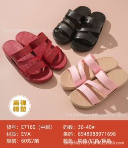 [Free Shipping] Wuchuan Shoe Factory Thick-Soled Non-Slip WomenS Slippers For Home And Outdoor Wear Durable EVA Flip-Flops Summer New Style 2026