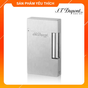 Hộp Quẹt Bật Lửa Dupont Xước Mịn D192T Màu Bạc Sang Trọng - Dùng Gas Đá Cao Cấp