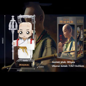 Blok Susun DIY Kartun Journey to the West Bricks Mini Mainan Balok Nano Block Model Monkey King Toys