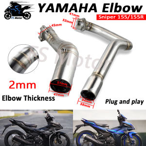 YAMAHA Sniper155/R Stainless Steel Elbow Thickened 2mm