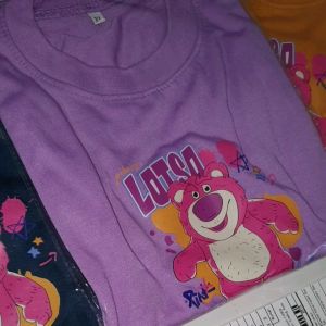 Kaos Anak Anak Perempuan Gambar Lotso Bear