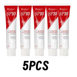 【Buy 5 Take 1】FJ SP10 Probiotic Toothpaste 100g*5+ herbal Fluoride 24Hrs Toothpaste
