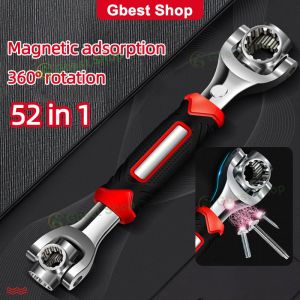 52In1 Multi Torque Wrench Double-Headed 360-Degree Rotating Adjustable Spanner Ratchet Socket Tork Spanar Serbaguna
