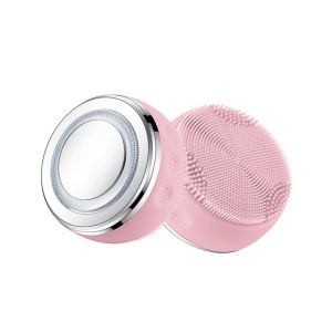 Face Cleaning Brush Natural Spa Ultrasonic Face Scrubber Massager Sonic Vibrating Facial Cleansing Brush Mini Electric