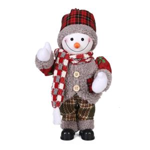 Lắc Santa Claus Búp bê bông người tuyết cho búp bê Xmas điện búp bê cho trẻ em tiệc giáng sinh trang trí Prop Santa Claus