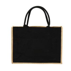 Jute bag Shoulder Bag Women Shopping Pouch Designer Laminated Bags Dark Gold Letters and Flowers