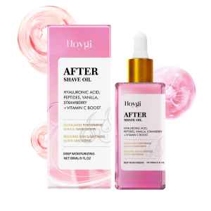 Hoygi Strawberry Flavor Hair After-Shave Care Oil Soothing Skin Moisturizing Nourishing Smooth Daily Care Oil