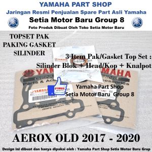Paking Pak Gasket Silinder Top Set Blok Head Kop Knalpot Aerox Old Asli Yamaha Surabaya
