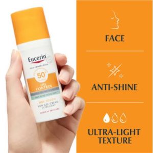 Kem chống nắng kiềm dầu & ngừa mụn Eucerin Sun Dry Touch SPF50+ 50ml