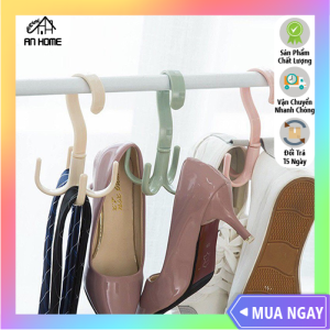 ANHOME Móc Treo Quần Áo 4 Cạnh Tiện Lợi Móc Treo Quần Áo Giày Dép Đa Năng Tiện Ích Cho Gia Đình