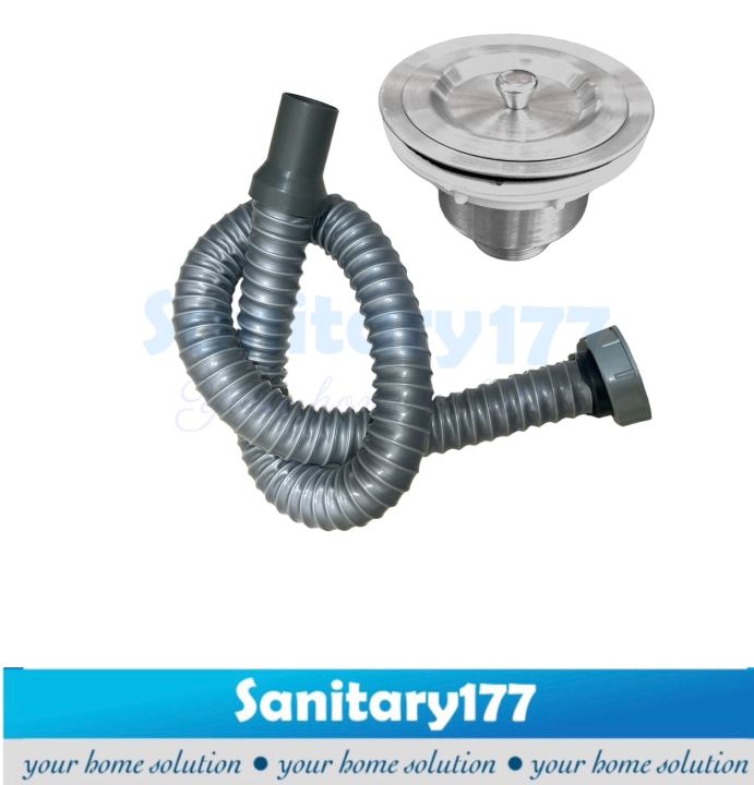Paket bundling afur sink stainless + selang cuci piring fleksibel murah ...