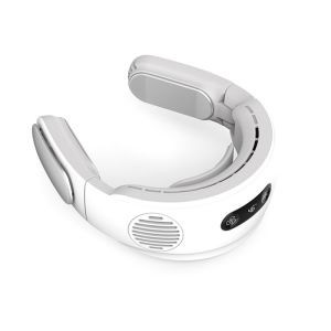 JINGKE Semiconductor Cooling Neck Fan 5000mah Portable Folding mini Bladeless Fan USB Rechargeable Silent Air Conditioning Fan Neck Cooling Fan