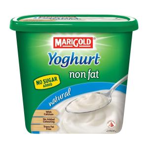 Marigold Non Fat Cup Yoghurt - Natural No Sugar 1KG