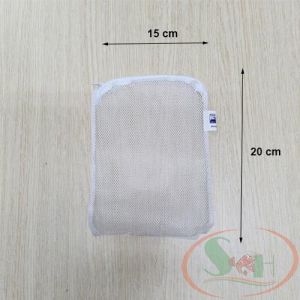 Túi lưới đựng vật liệu lọc nước bể cá tép khóa kéo media filter bag store