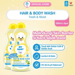 My Baby Hair & Body Wash [200 mL/ 2 pcs] - Sabun Cair Bayi - Exp: 04.2027