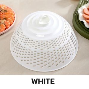 FinDee ฝาชีครอบอาหาร ฝาชีพลาสติก ป้องกันแมลงวัน สามารถใช้ 2 แบบ ใช้เป็นที่ล้างผัก ผลไม้ได้ สําหรับโต๊ะอาหาร food cover