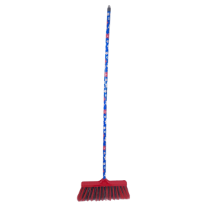 Household Cleaning Soft Plastic Broom with Long Wooden Handle