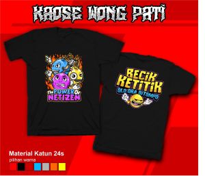 Kaos Power Netijen Original Kaos Power Netijen kaos distro  indonesia Power Netijen pria wanita Costum - NA STORE