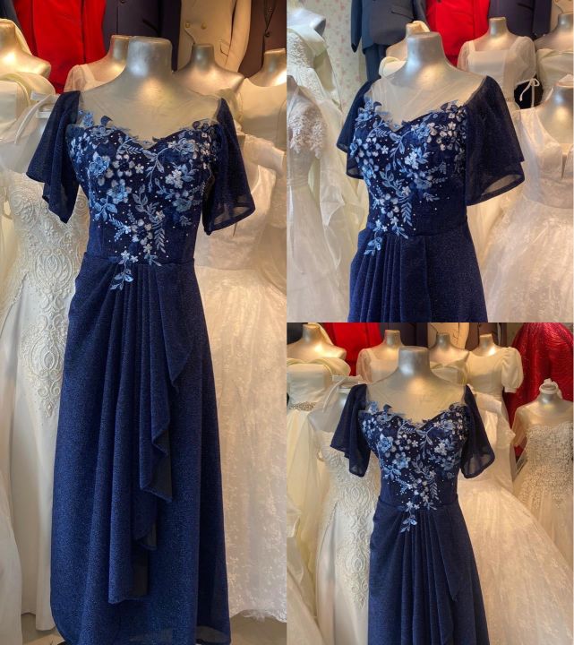 Navy Blue Royal Blue Gown For Wedding Sponsor Navy Blue Candy