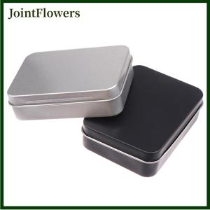 JointFlowers กล่องเก็บของใช้ในครัวเรือนกล่องโลหะเคลือบดีบุกฝาปิดแบบบานพับกล่องเก็บของเปล่าขนาดเล็ก1ชิ้น